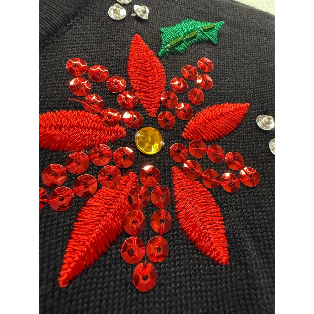 Classic Elements Sweater Medium Holiday Christmas… - image 7